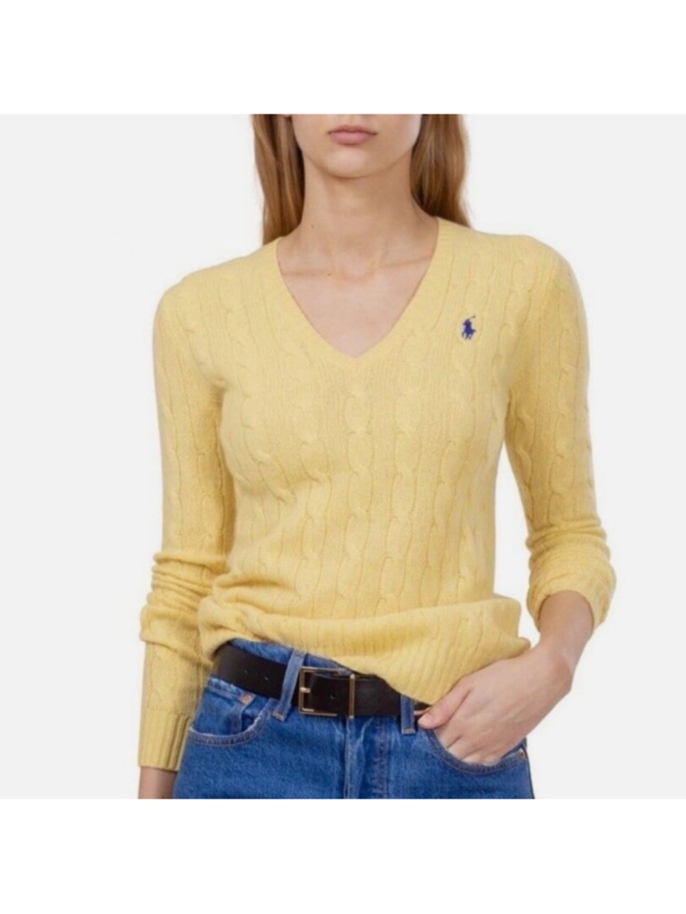 Polo Ralph Lauren V-neck sweater cotton L